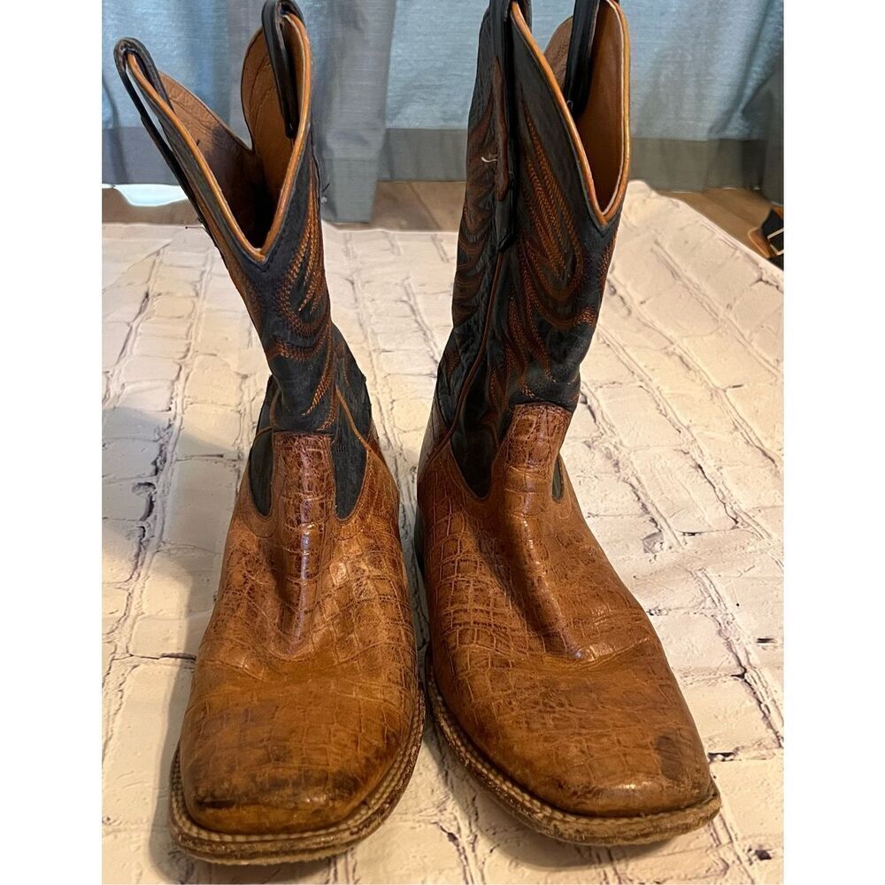 Cody James Size 9D Two Tone Brown Western Boots Cowbo Rodeo Ranch Farm Workwear - Picture 15 of 16